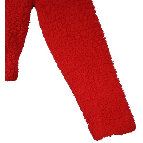Garage Womens Red Fuzzy Half Zip Sweater Size Small - Picture 6 of 7